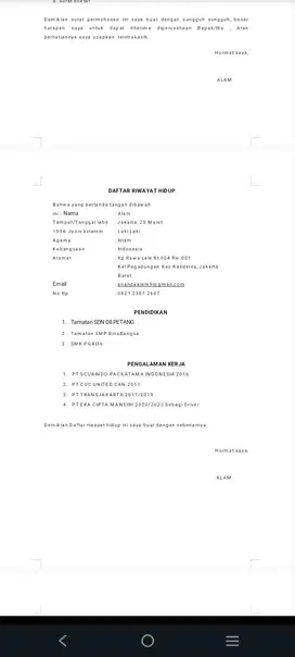 Cari lowongan kerja sebagai driver