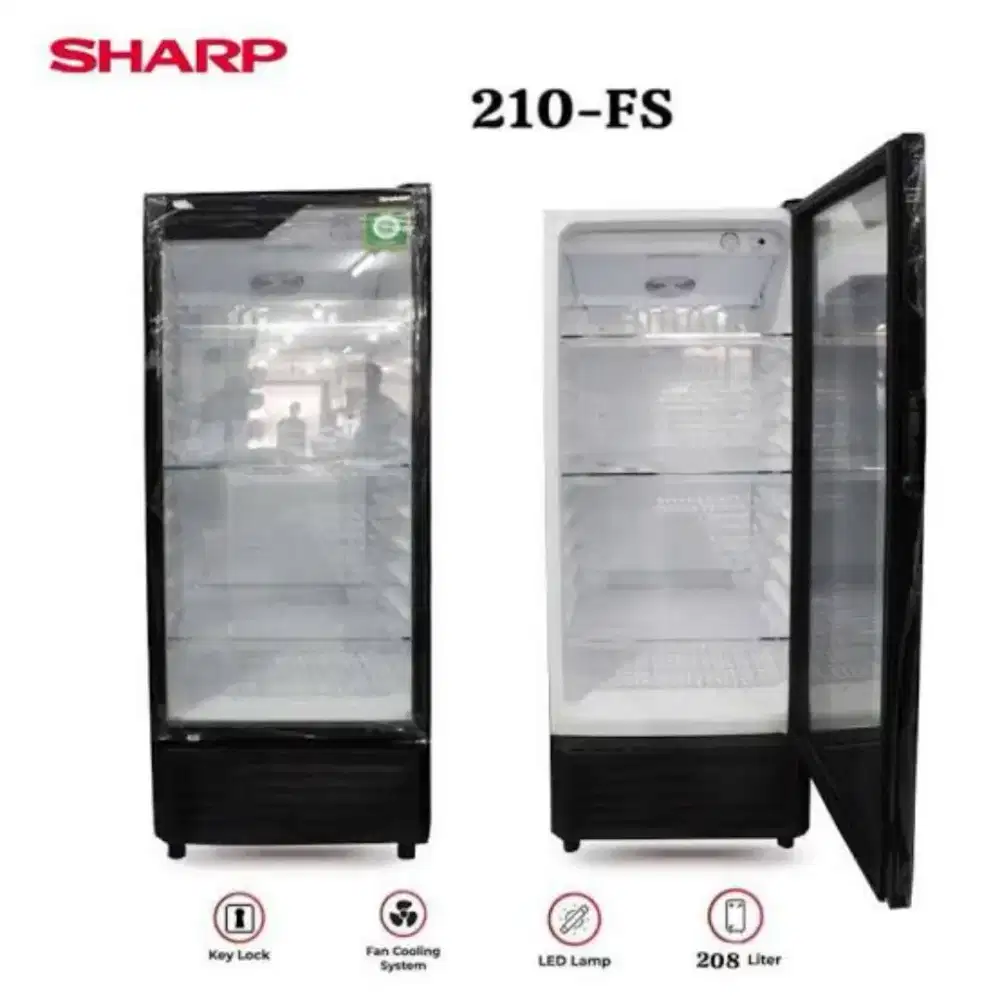 SHOWCASE SHARP SCH-210FS NEW BERGARANSI RESMI DIJAMIN AMAN