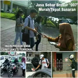 Jasa sebar brosur, flyer produk kuliner,kecantikan,kesehatan, dll