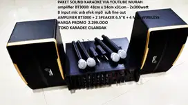 paket sound system 4mic wireles