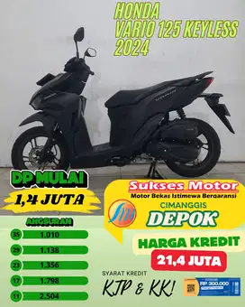 VARIO 125 KEYLESS TAHUN 2024 CASH / CREDIT JUAL CEPAT MINAT WA