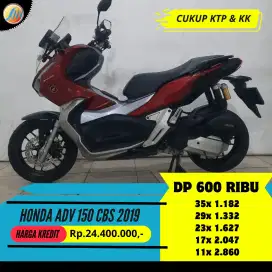 DP 600RIBU HONDA ADV 150 CBS 2019 ANGSURAN TERJANGKAU SYARAT KTP KK