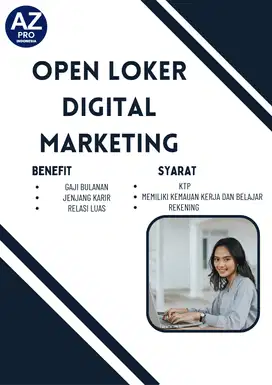 OPEN LOWONGAN DIGITAL MARKETING URGENT