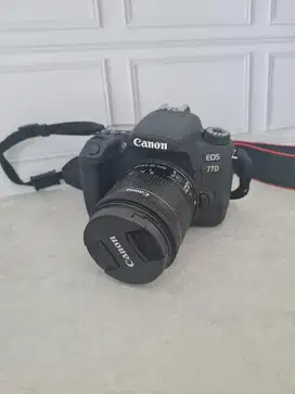 Kamera dslr canon eos 77D +lensa kit