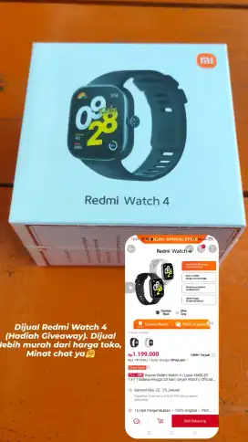 DIJUAL MURAH REDMI WATCH 4 ( NEW)