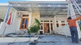 Kanopi baja ringan minimalis terpasang satu hari jadi