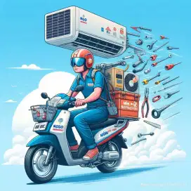 Jasa service AC kulkas, mesin cuci, pompa air, dan bongkar pasang ac