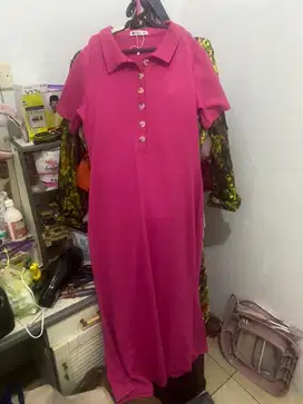 Dress fuschia cantik