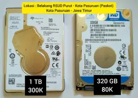 Hardisk 1 TB dan 320 GB - Second Copotan Original