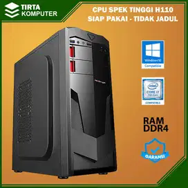 CPU KOMPUTER  GAMING H110 SPEK DEWA HARGA MURAH DDR4 PROSESOR GENERASI