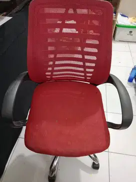 Kursi Chair Kantor Hidrolik merah