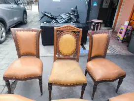 Meja dan Kursi Makan Set Kayu Jati
