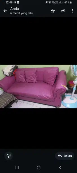 sofa 1 set dan meja