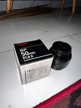 JUAL LENSA FIX CANON 1.8 LENGKAP DUS