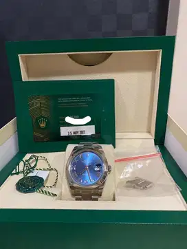 Rolex datejust 41mm azurro blue 2022