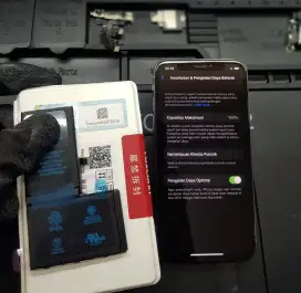Ganti batre iPhone x original