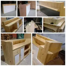 Meja bar kayu jati belanda