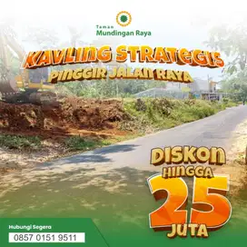 Tanah Kavling Murah Spesial DISKON Lokasi di Mundingan Gunungpati