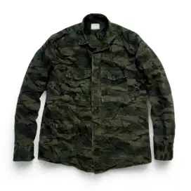 TERRR PRO Simple Personality Canvas Camo Long sleeve Shirt