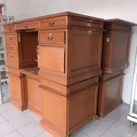 Meja kantor kayu jati