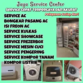 Service AC Bongkar AC Pasang AC Servis Mesin Cuci Kulkas Frezer Candi