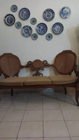 KURSI JATI DAN ROTAN ANTIK