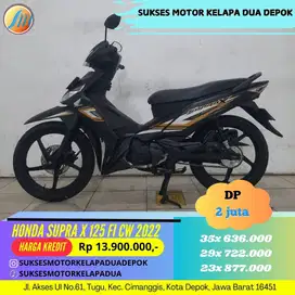 SUPRA X 125 FI CW 2022 CASH/KREDIT STOK TERBATAS