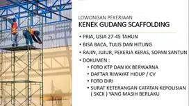 DICARI Kenek Gudang Barang Scaffolding / Steger