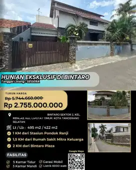 Dijual Rumah Bintaro Sektor 2