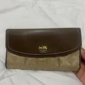 Preloved Dompet Coach Original Madison Wallet  Brown Leather