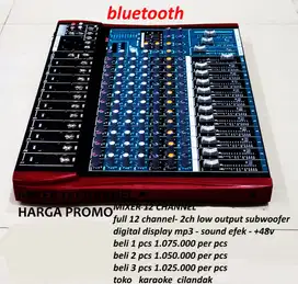 mixer kualitas bagus 12chanel top usb bluethot