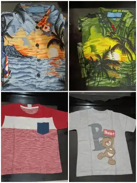 Baju kemeja anak 2 sd 4 thn seiken bagus 16 baju 3 celana 3 baju tidur