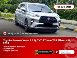 [ LOW KM ] Toyota Avanza Veloz 1.5 Q CVT AT Silver Camera360 2022/2023