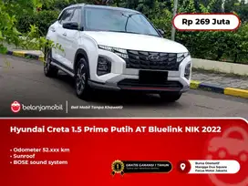 [ SUNROOF ] Hyundai Creta 1.5 Prime Putih AT Bluelink Bose 2022/2023