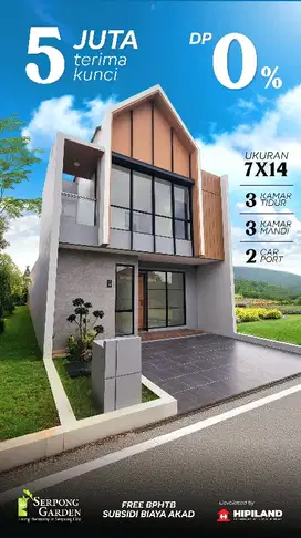 rumah dekat bsd serpong tanpa dp