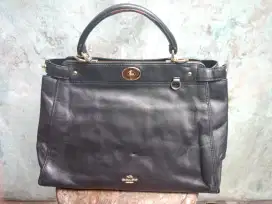 Jual Coach Gramercy Satchel Leather Bag (Black)