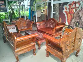 set kursi tamu jati Jepara asli 3211 plus meja