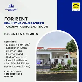 Disewa Cepat Rumah Siap Huni Taman Kota Baloi Lokasi Strategis