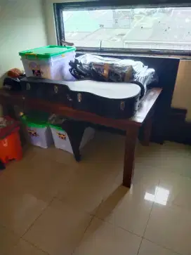 Meja jati gedhe 15o x 80 x 1 m