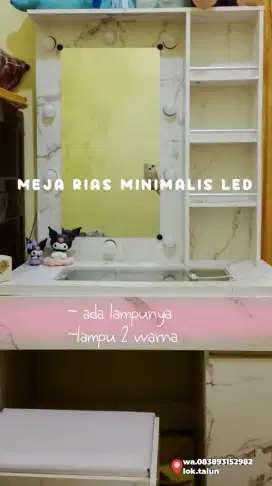 MEJA RIAS MINIMALIS LED 2 WARNA