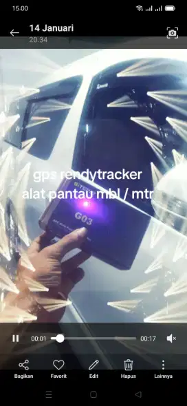 Gap GPS tracker pelacak kendaraan