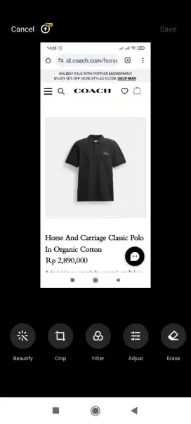 KAOS KERAH POLO COACH ORIGINAL