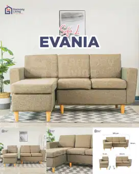 Sofa L putus Evania
