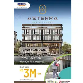 LAST UNIT ASTERRA BUSINESS PARK NEW EXCLUSIVE RUKO LOKASI BSD 4,5X10m