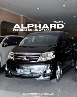 Asli AD Low KM ! Alphard Premium Sound AT Tahun 2008