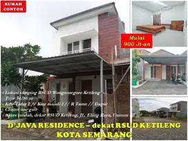 RUMAH KLIPANG CLUSTER READY SAMPING & DEKAT RSUD KETILENG SEMARANG