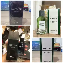 CUCI GUDANG Parfum LACOSTE  MATCH POINT & DIOR SAUVAGE