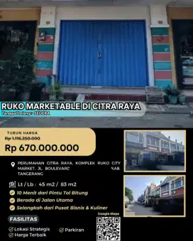 Dijual Ruko Citra Raya 2 Lantai