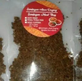 Abon goreng daging manis gurih pedas 100% daging