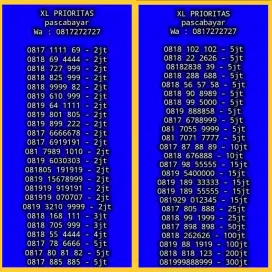 NOMOR CANTIK XL PRIORITAS pascabayar